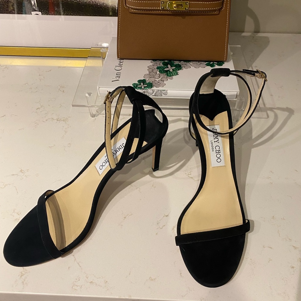 Gorgeous Jimmy Choo Minny 85 Black Suede